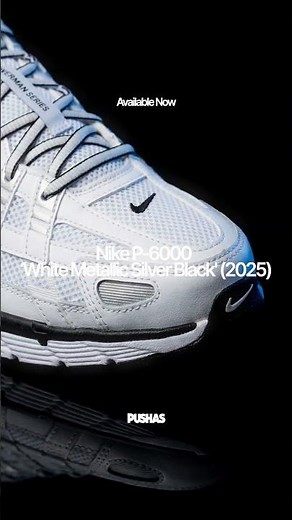 Nike P-6000 'White Metallic Silver Black' (2025)