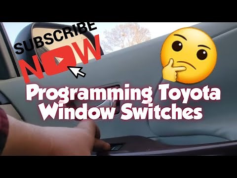 How to: Perform Toyota's Window Switch Reprogram