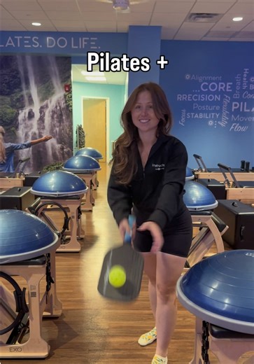 Pilates meets Pickleball again 🤝 🎾🏓🥒🤸🏻 Feb 28th Saturday at 1 -3 pm : A Pickleball & Pilates event @shorelinepb @clubpilatesnewhaven ~ 40 minutes beginner friendly Mat Pilates class by a certified Pilates Instructor focusing on Injury Prevention and strengthening functional muscles followed by a Leveled Pickleball Clinic with several Shoreline pickleball coaches 🏆 Surpise RAFFLE PRIZES for registered participants. Beginners of Pickleball and Pilates are welcome! $35 per person*, sign up v