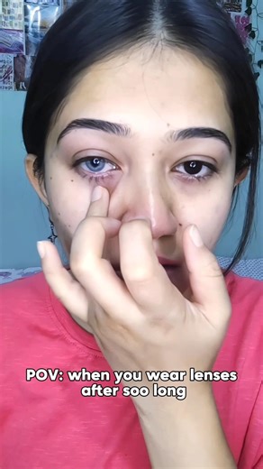 Fighting for my life putting lenses in 😭 #viral #shortsvideo #viralvideo #shorts #contactlenses