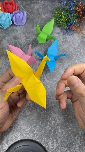 Cách gấp hạc giấy #origami