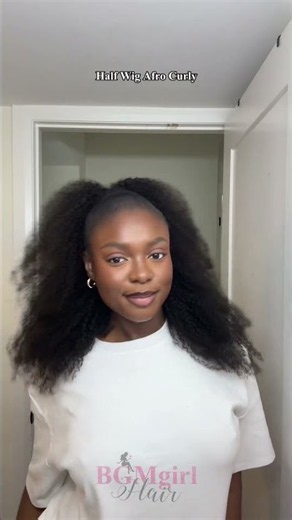 From This… To THIS?! 👀 | Afro Curly Half Wig 20" Transformation #HalfWig #AfroCurly