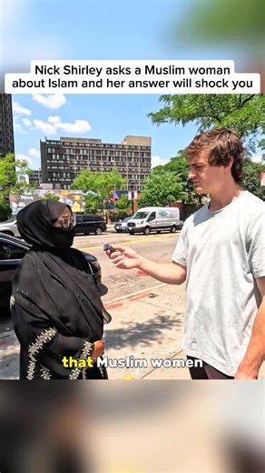 Nick Shirley asks Muslim woman about Islam and her answer will shock you! #nickshirley #fyp