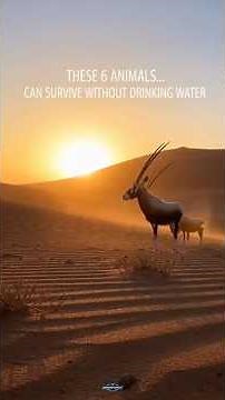 No Way 😳 These 6 Animals Never Drink Water #animals