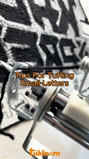 Tufting Small Designs the Clean Way (No Color Bleeding) #tufting #rugtufting #tuftingtips