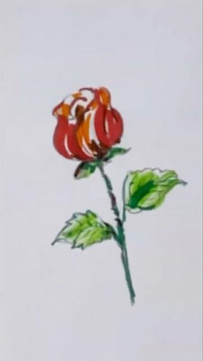 Step by Step Guide to Watercolour Pen Rose Art