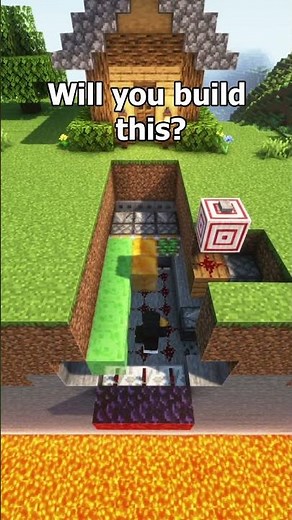 Easy Drawbridge in Minecraft #minecraft