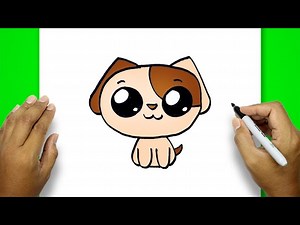 How To Draw A Dog Face Easy | Cute Dog Drawing - Videos For Kids