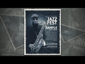 Photoshop Tutorial - Jazz Fest Poster