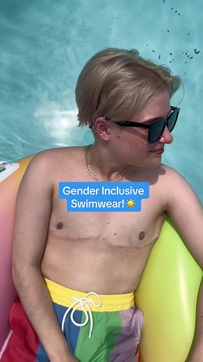 Thank you @HUMANKIND for making gender inclusive swimwear that makes me feel euphoric!☀️ #pride #genderinclusiveswimwear #lgbtq #humankindswim #genderinclusive #lilychrones