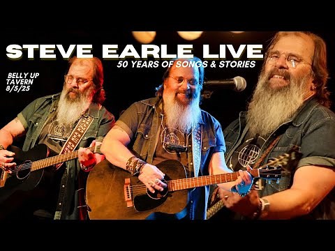 Steve Earle Live at Belly Up: 50 Years of Songs & Stories | 8/5/2025 Acoustic Set