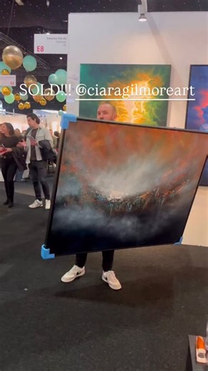 Another one finding its new home at the @affordableartfairuk thanks to @robertsonfineart 🎊✨️🎨 | Ciara Gilmore Art