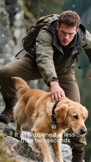 “One Inch From Disaster: Titan the Pug’s Terrifying Slip at the Waterfall Edge 😱💦”