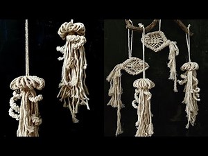 DIY: Tutorial Macrame Wall Hanging "Jellyfish & Fish"