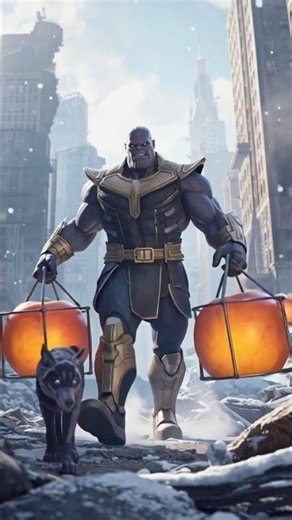 Thanos Builds Peach Power Yacht in Snow City | Epic AI Short Video #ai #funny