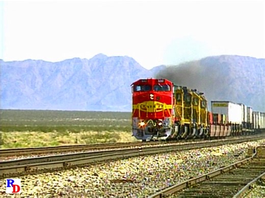 80K views · 3.2K reactions | A westbound Santa Fe intermodal train races past at Amboy, California in the Mojave Desert. From the Pentrex show "Santa Fe's Mojave Mainline" https://rfd.video/SFMojave | Railfan Depot | Facebook