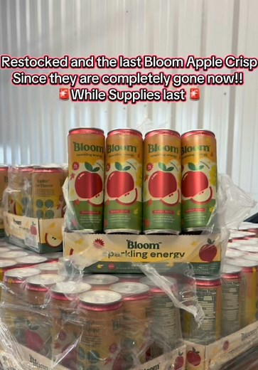 Bloom Crisp Apple 🍎 12 pack is now !! @Bloom Nutrition this is completely sold out everywhere, however, we have gotten the last that we could find! 🚨While supplies last🚨 #bloom #bloomnutrition #girly #energydrink