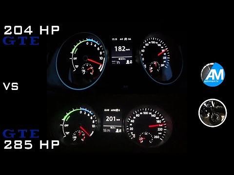 Golf GTE (Stock vs Stage 1) 0-200 & 100-200 KM/H Acceleration