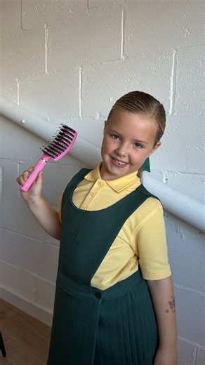 8.2K views | First week of school is completed and our gorgeous little Sophia has had the best week with the help of her fave Stroke of Luck Brush!  Perfect for detangling with no tears 拾 Use code SOPHIA for 10% off until Sunday! Just in time for school on Monday ✏️ #hairbrush #detangle #detanglerbrush | Hair Choice Extensions | Facebook