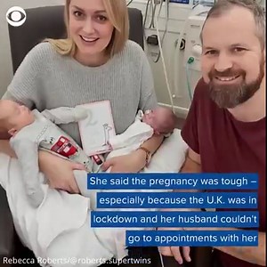This new mom gave birth to "super twins" – they were conceived three weeks apart, but born on the same day. | CBS News