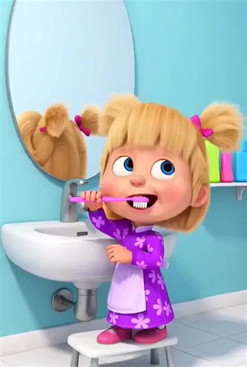 Маша и Медведь: Правильные рекомендации по уходу за зубами