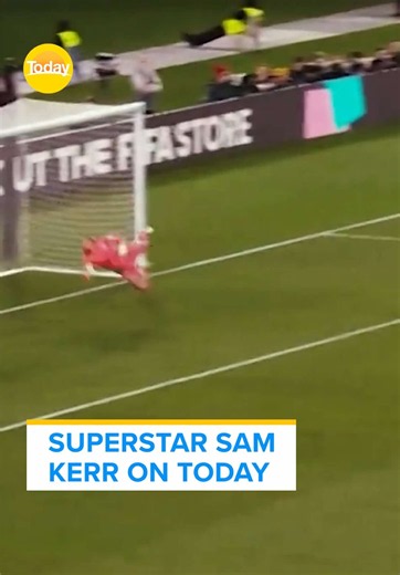Sam Kerr shares some of her softer, saucier side on The Today Show this morning. #9Today