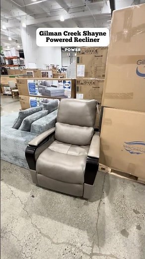 Gilman Creek Shayne Leather Power Recliner 🛋️✨