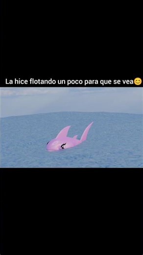 Tiburon 3D color rosa hecho en blender ☺️ #3d #animation #blender #art #shark #cute