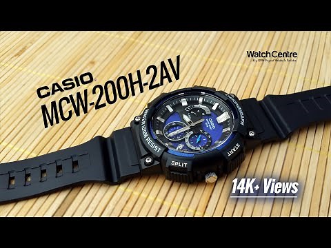 Casio MCW-200H-2AV Men's Analog Sports Chronograph Watch
