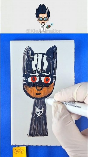 Sprunki 🎵 I Drew Catboy 🐱 Phase 2 👹 With Water Painting Pen 🖍️ PJ Masks 🎭 #sprunki 🎶