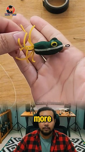 DIY Frog Lure from Old Flip-Flops | Genius Fishing Hack! #shorts #froglure