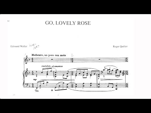 Roger Quilter: "Go, Lovely Rose" from Five Elizabethan Songs, Op. 12 [Synch a Score]
