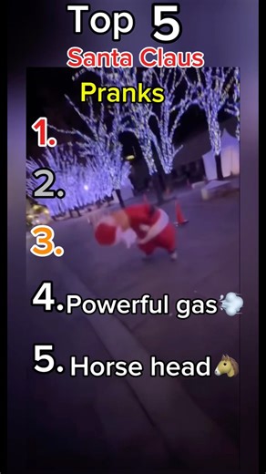 Top5 Best Santa Claus Pranks 🔥🔥. Like and subscribe.#top5 #funny #fails #fun #santaclaus