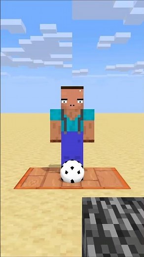 Minecraft football goal challenge game #minecraft #shortvideo #shorts