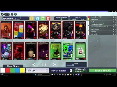 Blox cards deck building explained by a beginner