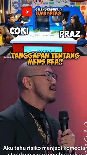 yang nonton sebanyak ini mens rea😳😲. #podcast #shorts #cokipardede #mensrea