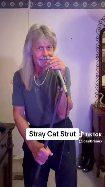 A little Stray Cat Strut comin at ya. #Joeybreaux #karaoke #karaoketiktok #80s #rock