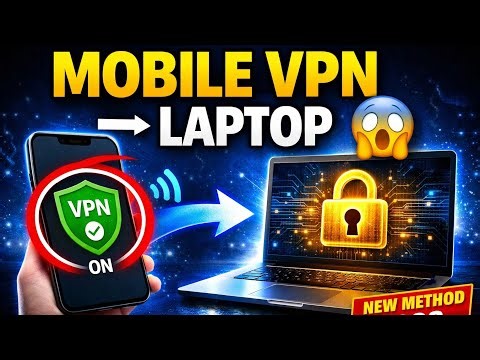 Learn how to share your mobile VPN connection to your laptop or PC easily! 🔒📱➡️💻