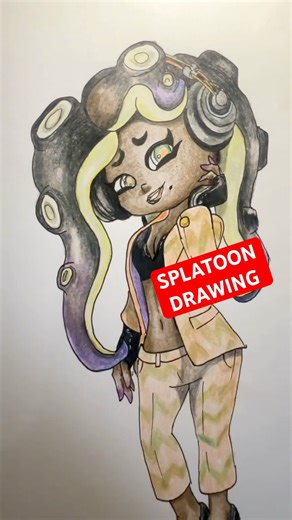 Drawing Splatoon characters #splatoon #splatoon2 #splatoon3 #shorts #art #drawing #draw #fanart
