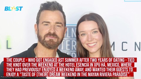 Justin Theroux and Nicole Brydon Bloom's wedding celebrations featured stilt walkers, a bonfire on the beach and "mermaid" swimming