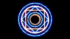 Download Magic flame circle powerful blue energy thundrbolt abstract object for free