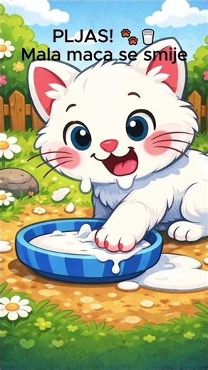 Pljas u mlijeko! 🐾🥛 | Smiješna dječja pjesmica