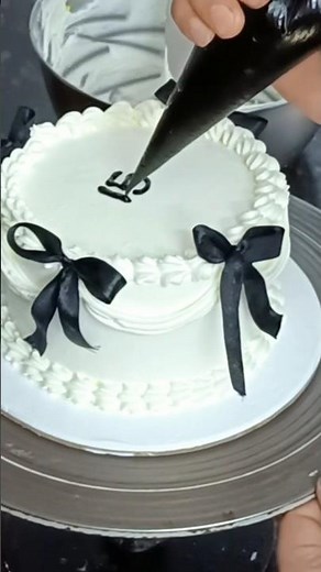 How To Make Ribbon Cake (Tutorial) | #shorts #cake #viral