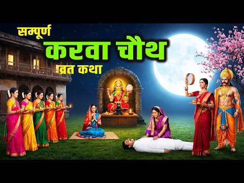 करवा चौथ व्रत कथा , करवा चौथ की कहानी - Karwa Chauth Ki Kahani #karwachauth