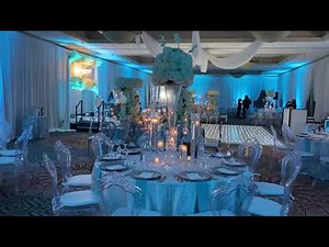 Turquoise Elegant Wedding Reception Decor