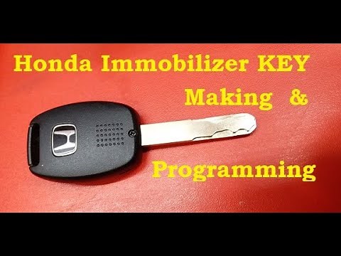 Honda Immobilizer Key, Making & Programming.
