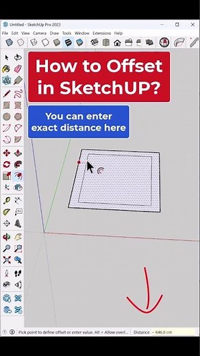 Master the Offset Tool in SketchUp in Seconds! ✏️