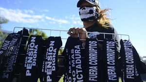 Organizaciones protestan por ley de pensiones y persecución sindical