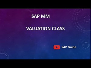 7. Valuation Class || SAP MM || SAP Guide