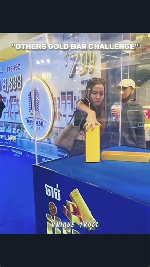 '' OTHERS Gold bar challange VS This one 🥶😨💥 #shorts#ytshorts#viralshprts#